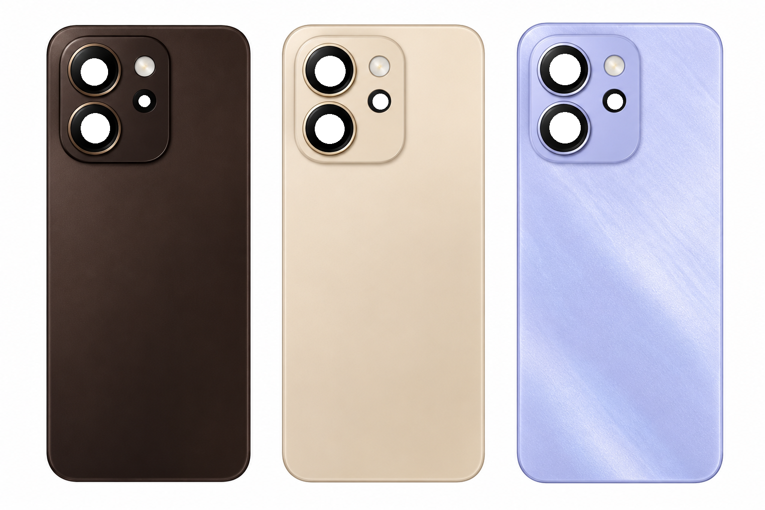 Compatible Replacement for OPPO Reno 15 Pro 5G Back Panel – Black, Yellow & Purple